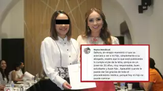  Desmienten a presidenta del DIF   Campeche; madre del joven atropellado asegura que "no se ha acercado a ellos"