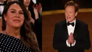Conan O'Brien bromea sobre los escándalos de  Karla Sofía Gascón en ceremonia de  los Oscar 2025