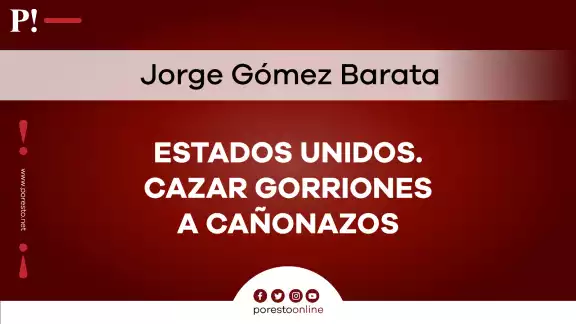 Estados Unidos. Cazar gorriones a cañonazos Estados Unidos. Cazar gorriones a cañonazos