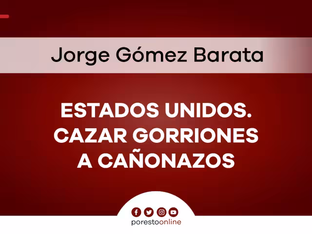 Estados Unidos. Cazar gorriones a cañonazos