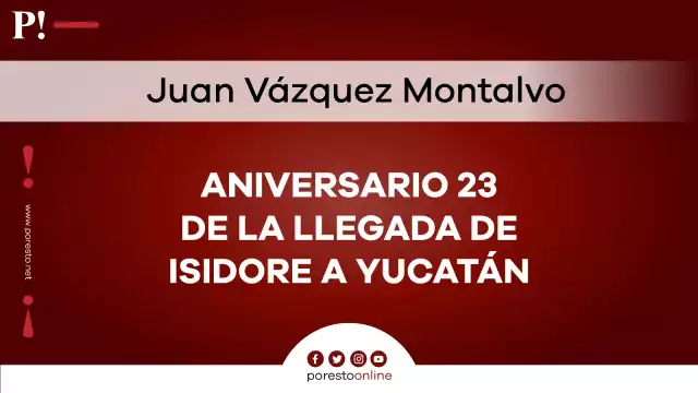 Aniversario 23 de la llegada de Isidore a Yucatán