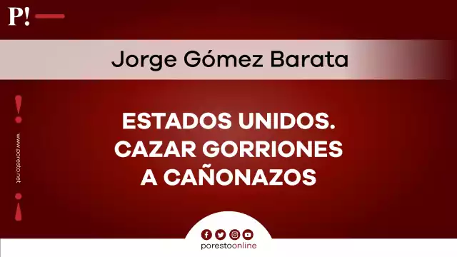 Estados Unidos. Cazar gorriones a cañonazos
