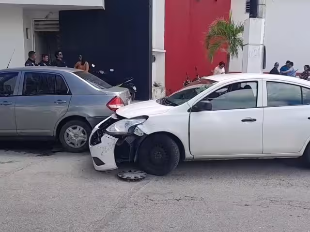 Choque múltiple en la ciudad termina sin personas heridas