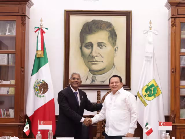 Embajador de Singapur y Díaz Mena acuerdan cooperación en proyectos estratégicos para Yucatán