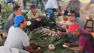 El ritual Maya es para agradecer las bendiciones de la Virgen de todo un año