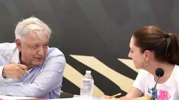 Andrés Manuel López Obrador elogió en Sonora a la virtual presidenta electa, Claudia Sheinbaum