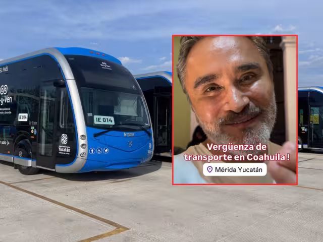 “La Wicha” exhibe transporte en Coahuila y lo compara con el Va y Ven de Yucatán