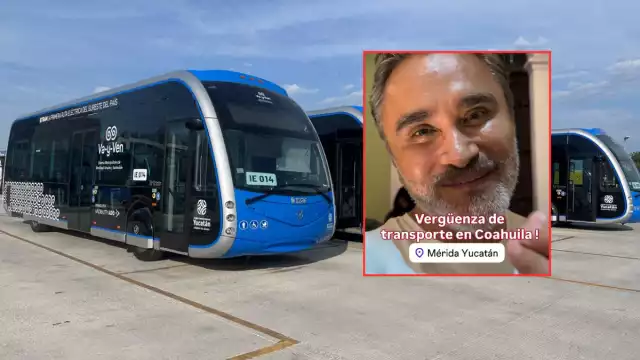 “La Wicha” exhibe transporte en Coahuila y lo compara con el Va y Ven de Yucatán