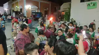Gremios y Peregrinos visitan a la Guadalupana en Campeche