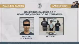Detienen a tres hombres por homicidio en Playa del Carmen.