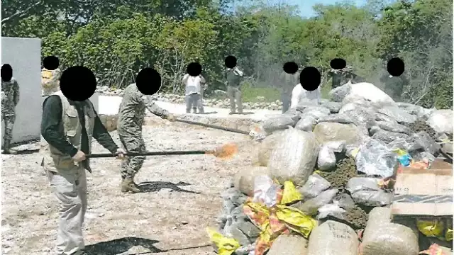 Entre los narcóticos que se incineraron predominó la marihuana.