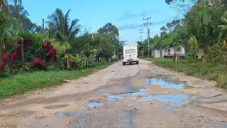 Las calles lucen en muy malas condiciones.