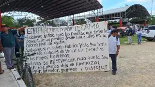 Colonos se manifiestan  por posesión de predios en Felipe Carrillo Puerto