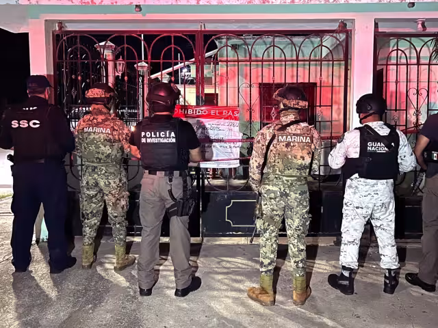 El segundo cateo se realizó en una vivienda ubicada en la colonia Barrio Bravo