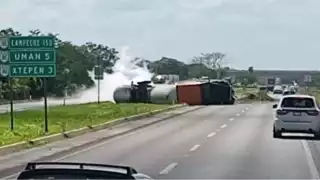 ¡Evita contratiempos! Ruta alterna tras accidente en la carretera Mérida-Campeche