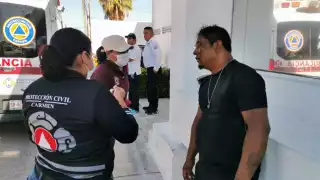 Motociclista en presuntamente ebrio provoca carambola y termina hospitalizado en la colonia Cuauhtémoc