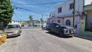 Fuerte choque en Campeche deja daños materiales