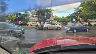 Fémina resulta herida tras percance vial frente al Instituto Tecnológico de Chetumal (ITCH)