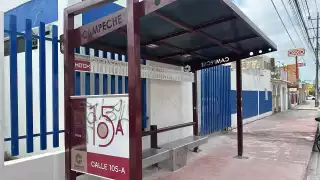 Vandalizan paraderos del Ko'ox en Campeche antes de su inauguración