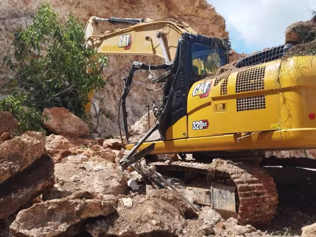 El trabajador resultó con heridas profundas en su cuerpo