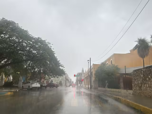 Calles inundadas por lluvias