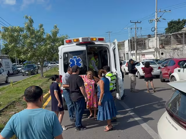 Un accidente vial se registró en la Avenida Colosio