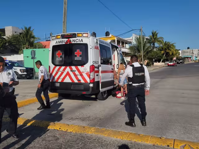 Paramédicos arribaron al lugar