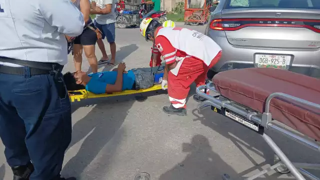 Conductor no respeta alto y causa accidente con saldo de un herido