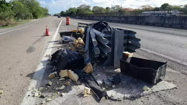 Solo hubo daños materiales