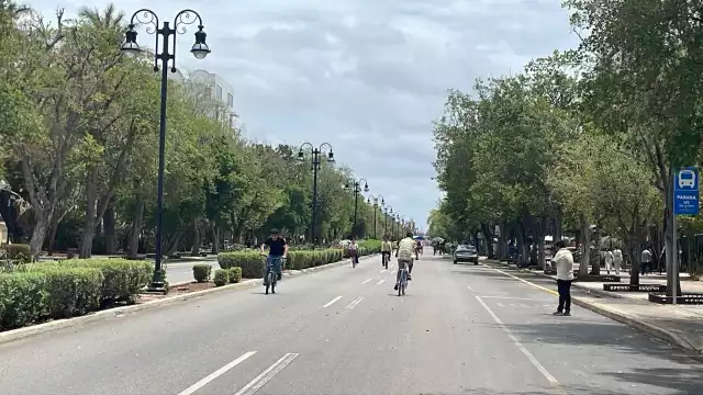 Este domingo la Biciruta funcionó con normalidad; ciclistas acudieron a pasar un momento en familia este Día del Padre