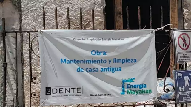 Opacidad en restauración de casona en Bécal: Energía Mayakan ejecuta obras sin informar presupuesto
