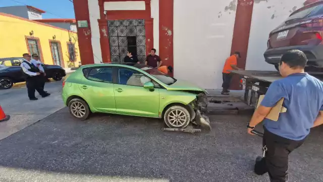 Menor herido en aparatoso accidente