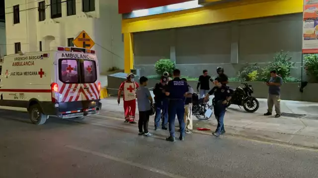 Accidente entre motociclistas moviliza a la Cruz Roja en Campeche