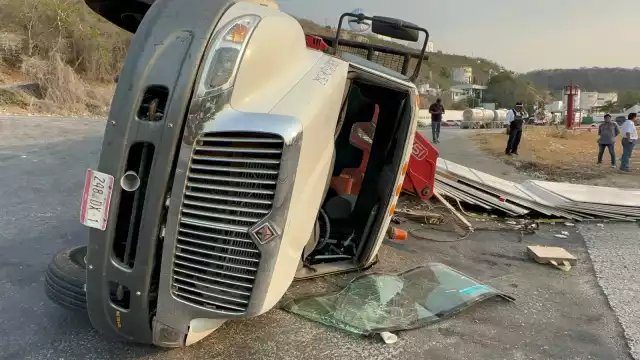 Por fortuna no hubo personas lesionadas en el accidente
