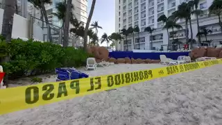Atacan a balazos a un hombre en la playa del hotel Riu Palace, en Cancún