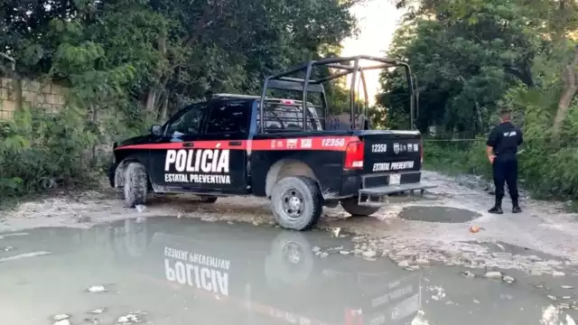 Elementos de la Policía Estatal llegaron a la zona del hallazgo.