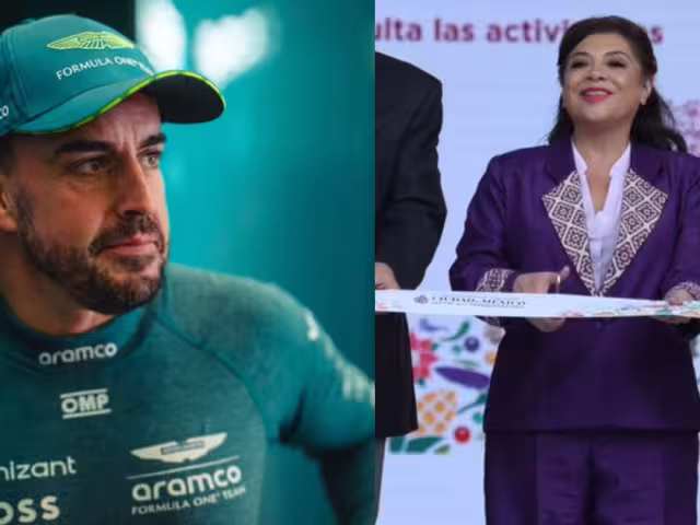 Fernando Alonso y la Jefa de Gobierno de la CDMX