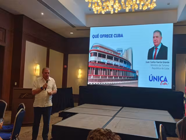 Juan Carlos García Granda, ministro cubano de Turismo.