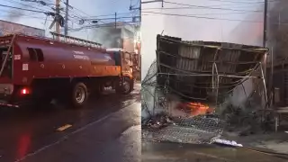 Reportan incendio en la Merced, puestos semifijos y locales son consumidos por las llamas