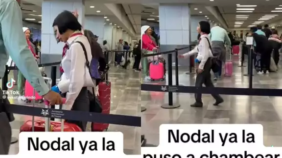 Christian Nodal 'pone a chambear a Ángela Aguilar' y se hace viral en redes Christian Nodal 'pone a chambear a Ángela Aguilar' y se hace viral en redes