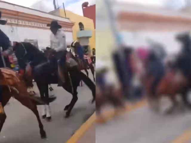 Hombre es atacado a machetazos durante una cabalgata en Tlaxcala