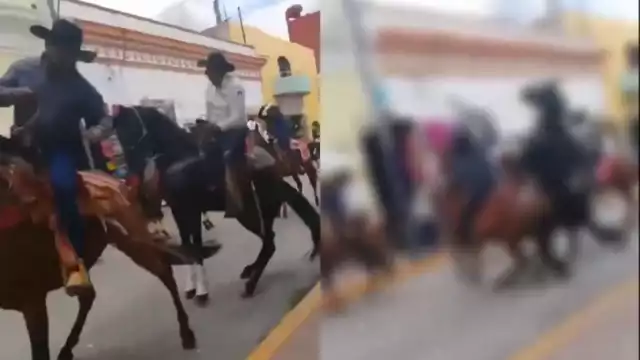 Hombre es atacado a machetazos durante una cabalgata en Tlaxcala