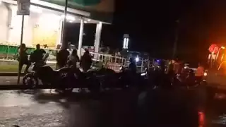 Se registran riña y balazos en estacionamiento de conocido supermercado en Champotón