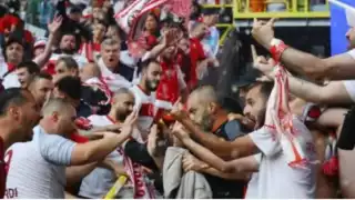 VIDEO: Así fue la pelea entre aficionados de Turquía y Georgia en la Eurocopa