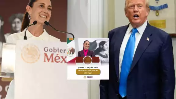 El mandatario estadounidense presión al al gobierno de Claudia Sheinbaum mediante los aranceles. El mandatario estadounidense presión al al gobierno de Claudia Sheinbaum mediante los aranceles.