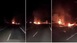 Revelan video del auto de Diogo Jota en llamas tras el accidente que le costó la vida