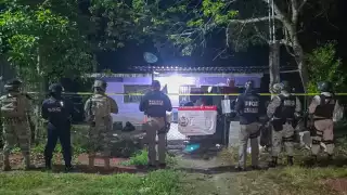 Elementos de diferentes corporaciones de seguridad participaron en los cateos.