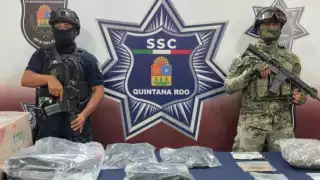 El botín de drogas quedó a disposición de la FGE