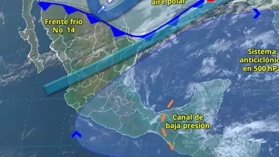 La SEPROCI informa sobre la llegada de un Frente Frío No. 14 que afectará a Campeche desde la mañana de este miércoles