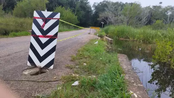 Debido al riesgo del trayecto, se acordonó la zona para evitar incidentes Debido al riesgo del trayecto, se acordonó la zona para evitar incidentes
